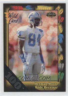 1991 Wild Card - [Base] - 100 Stripe #106 - Herman Moore