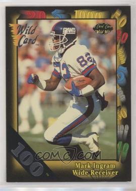 1991 Wild Card - [Base] - 100 Stripe #136 - Mark Ingram