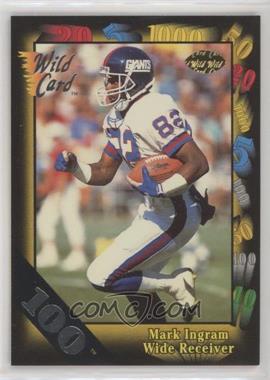 1991 Wild Card - [Base] - 100 Stripe #136 - Mark Ingram