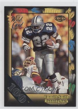 1991 Wild Card - [Base] - 100 Stripe #46 - Emmitt Smith