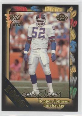 1991 Wild Card - [Base] - 1000 Stripe #146 - Pepper Johnson