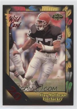 1991 Wild Card - [Base] - 20 Stripe #132 - Clay Matthews