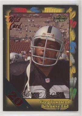 1991 Wild Card - [Base] - 20 Stripe #40 - Greg Townsend [Noted]