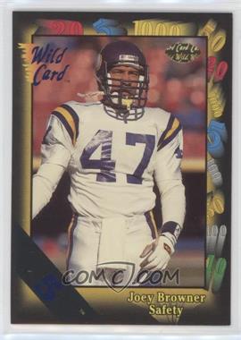 1991 Wild Card - [Base] - 5 Stripe #115 - Joey Browner [EX to NM]