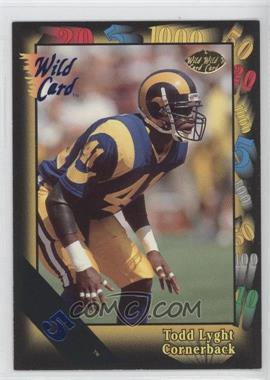 1991 Wild Card - [Base] - 5 Stripe #155 - Todd Lyght