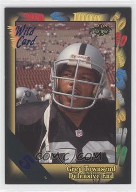 1991 Wild Card - [Base] - 5 Stripe #40 - Greg Townsend