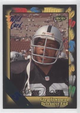 1991 Wild Card - [Base] - 5 Stripe #40 - Greg Townsend