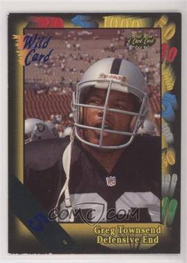 1991 Wild Card - [Base] - 5 Stripe #40 - Greg Townsend