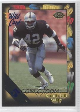 1991 Wild Card - [Base] - 5 Stripe #57 - Ronnie Lott