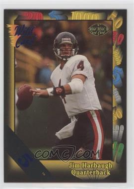 1991 Wild Card - [Base] - 5 Stripe #64 - Jim Harbaugh