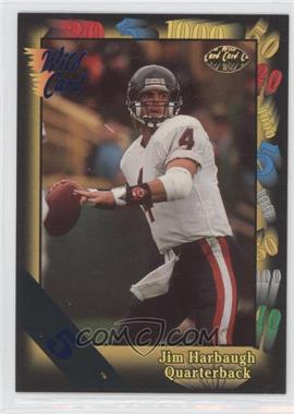 1991 Wild Card - [Base] - 5 Stripe #64 - Jim Harbaugh