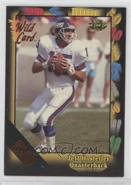 1991 Wild Card - [Base] - 50 Stripe #141 - Jeff Hostetler