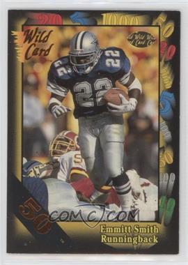 1991 Wild Card - [Base] - 50 Stripe #46 - Emmitt Smith