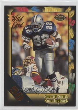 1991 Wild Card - [Base] - 50 Stripe #46 - Emmitt Smith