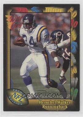 1991 Wild Card - [Base] #112 - Herschel Walker [EX to NM]