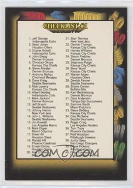 1991 Wild Card - [Base] #157 - Checklist - Cards 1-40