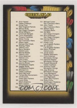 1991 Wild Card - [Base] #159 - Checklist - Cards 81-120 [EX to NM]