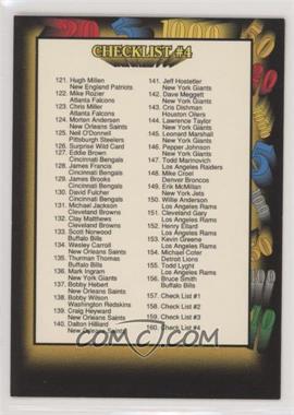 1991 Wild Card - [Base] #160 - Checklist - Cards 121-160