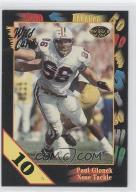 1991 Wild Card Draft - [Base] - 10 Stripe #112 - Paul Glonek