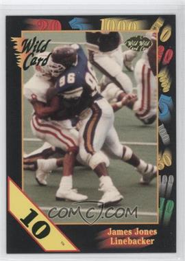 1991 Wild Card Draft - [Base] - 10 Stripe #153 - James Jones