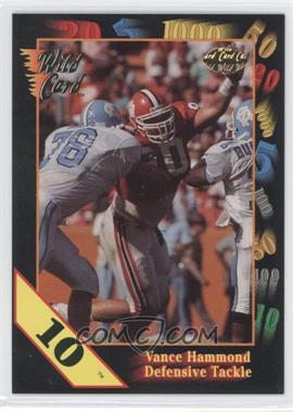 1991 Wild Card Draft - [Base] - 10 Stripe #44 - Vance Hammond