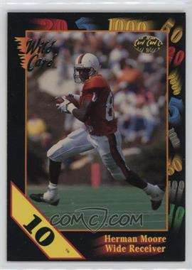 1991 Wild Card Draft - [Base] - 10 Stripe #67 - Herman Moore [EX to NM]