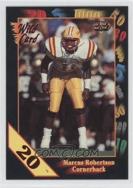 1991 Wild Card Draft - [Base] - 20 Stripe #78 - Marcus Robertson