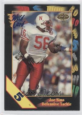 1991 Wild Card Draft - [Base] - 5 Stripe #114 - Joe Sims