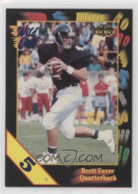 1991 Wild Card Draft - [Base] - 5 Stripe #119 - Brett Favre