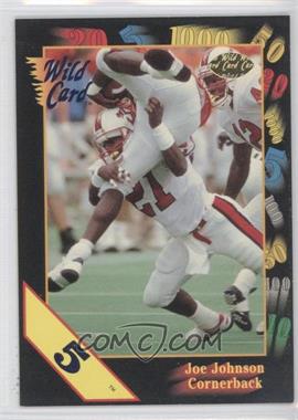 1991 Wild Card Draft - [Base] - 5 Stripe #155 - Joe Johnson