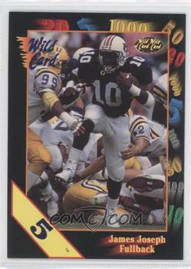 1991 Wild Card Draft - [Base] - 5 Stripe #58 - James Joseph