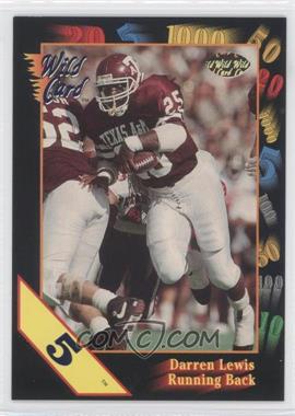 1991 Wild Card Draft - [Base] - 5 Stripe #59 - Darren Lewis