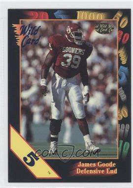 1991 Wild Card Draft - [Base] - 5 Stripe #69 - James Goode