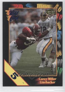 1991 Wild Card Draft - [Base] - 5 Stripe #9 - Corey Miller