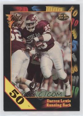 1991 Wild Card Draft - [Base] - 50 Stripe #59 - Darren Lewis