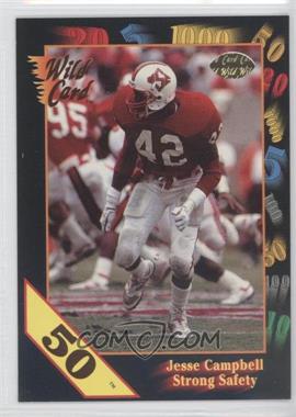 1991 Wild Card Draft - [Base] - 50 Stripe #86 - Jesse Campbell