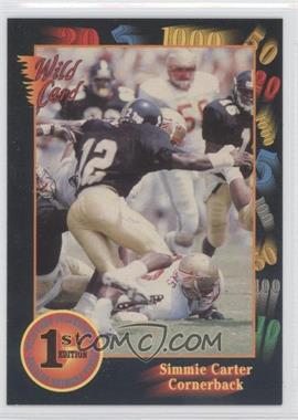 1991 Wild Card Draft - [Base] #11 - Simmie Carter