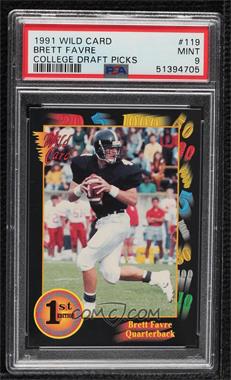 1991 Wild Card Draft - [Base] #119 - Brett Favre [PSA 9 MINT]