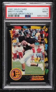 1991 Wild Card Draft - [Base] #119 - Brett Favre [PSA 9 MINT]