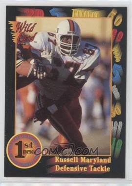 1991 Wild Card Draft - [Base] #15.1 - Russell Maryland