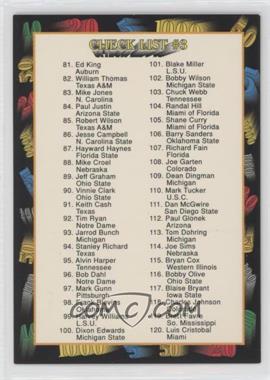 1991 Wild Card Draft - [Base] #159 - Checklist #3