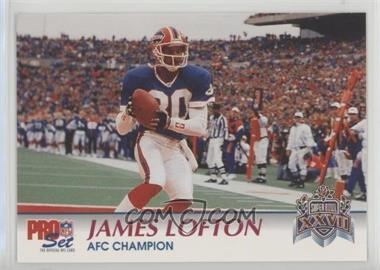 1992-93 Pro Set Super Bowl XXVII - [Base] #_JALO - James Lofton