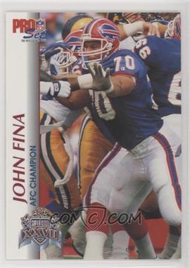 1992-93 Pro Set Super Bowl XXVII - [Base] #_JOFI - John Fina