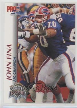 1992-93 Pro Set Super Bowl XXVII - [Base] #_JOFI - John Fina