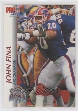 1992-93 Pro Set Super Bowl XXVII - [Base] #_JOFI - John Fina