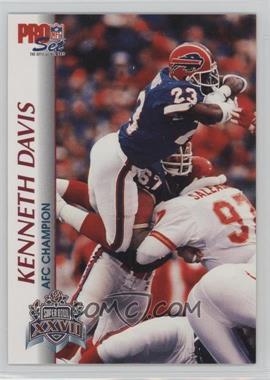1992-93 Pro Set Super Bowl XXVII - [Base] #_KEDA - Kenneth Davis