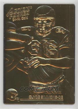 1992 Action Packed - [Base] - 24-Kt. Gold Mint #206 - Clyde Simmons /500