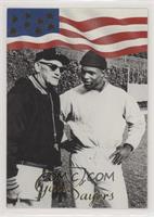 Gale Sayers (Posed with George Halas) [Good to VG‑EX]