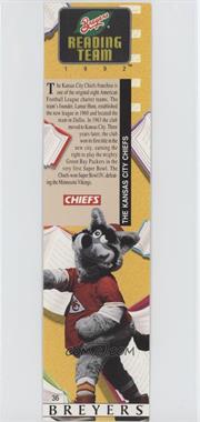 1992 Breyers The Reading Team Bookmarks - [Base] #36 - Kansas City Chiefs