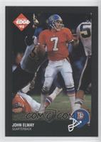 John Elway (Dark Border; Player Photo on Back)